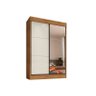 Guarda Roupa Chicago Cedro 02 Portas de Correr com Espelho 100% Mdf - 1