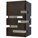 Ver imagem 2 de Lustre Pêndulo de Teto em Mdf Laminado Tabaco Vazado