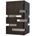 Ver imagem 1 de Lustre Pêndulo de Teto em Mdf Laminado Tabaco Vazado