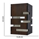 Ver imagem 4 de Lustre Pêndulo de Teto em Mdf Laminado Tabaco Vazado