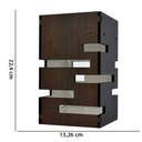 Ver imagem 3 de Lustre Pêndulo de Teto em Mdf Laminado Tabaco Vazado