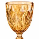 Ver imagem 6 de Jogo 6 Tacas Vidro Diamante Amber Metalizada 330ml Conjunto Ambar Canelado Bebidas Drinks Luxo Decor