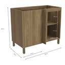 Ver imagem 3 de Armário de Cozinha Balcão de Canto 1 Porta 52x98cm com Pés M625 Botanic Kappesberg