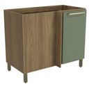 Ver imagem 1 de Armário de Cozinha Balcão de Canto 1 Porta 52x98cm com Pés M625 Botanic Kappesberg