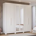 Ver imagem 2 de Guarda Roupa Maite 6 Portas com Espelhos e Pés Mdf Pm Home
