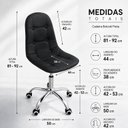 Ver imagem 3 de Cadeira para Escritório Estofada com Base Giratória Botonê