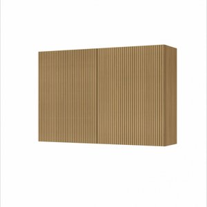 Armário Aéreo Modular 2 Portas Rainha 120cm Ripado 100% Mdf - Nesher