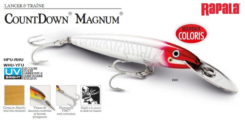 ISCA RAPALA PARA ARRASTO CD MAGNUM 18 RHU - 2