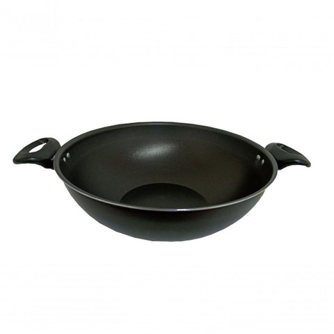 Panela Frigideira Wok Antiaderente Grande 30cm Preta Over