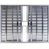 Janela Veneziana 6 Folhas Alumínio Brilhante 1.00 x 1.50 Modular com Grade - 1