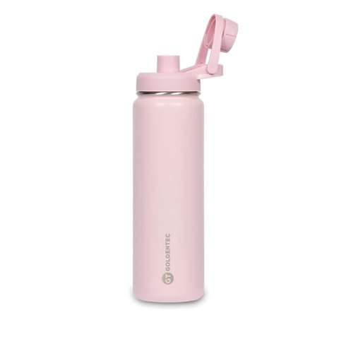 Garrafa Térmica Goldentec Colors - 500ml - Inox - Quente/frio por Ate 24h - Bpa Free - Rosa - 60049