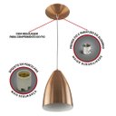 Ver imagem 3 de Lustre Pendente Vegas Premium Gourmet em Aluminio New Cobre