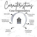 Ver imagem 2 de Casinha Infantil Organizadora de Brinquedos 100% Mdf Plancasa:azul Sereno