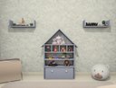 Ver imagem 3 de Casinha Infantil Organizadora de Brinquedos 100% Mdf Plancasa:azul Sereno