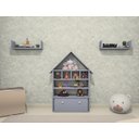 Ver imagem 3 de Casinha Infantil Organizadora de Brinquedos 100% Mdf Plancasa:azul Sereno