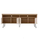 Ver imagem 5 de Rack para Sala de Tv 75 Pol 160 Cm 4217 Carvalho Off White Arly