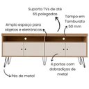 Ver imagem 7 de Rack para Sala de Tv 75 Pol 160 Cm 4217 Carvalho Off White Arly