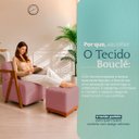 Ver mais imagens de Kit Poltrona Decorativa Chloe com Puff Dalilla para Sala Moderna Confortável Bouclé Rose Premium
