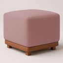 Ver imagem 4 de Kit Poltrona Decorativa Chloe com Puff Dalilla para Sala Moderna Confortável Bouclé Rose Premium