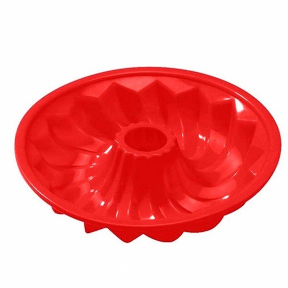 Forma para Pudim/manjar 25cm em Silicone Vazada Antiaderente - 2