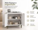 Ver imagem 3 de Balcão Cozinha Cooktop Iara 2 Portas Branco Multiuso