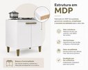 Ver imagem 6 de Balcão Cozinha Cooktop Iara 2 Portas Branco Multiuso
