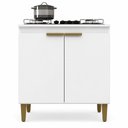 Ver imagem 7 de Balcão Cozinha Cooktop Iara 2 Portas Branco Multiuso