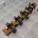 Ver imagem 2 de Estação de Trabalho 10 Lugares Noruega Office 10 Mesas 8 Armários 2 Aparadores - Via Nossa -