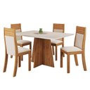Ver imagem 2 de Conjunto Sala de Jantar 4 Lugares Retangular Tampo de MDP Vivere