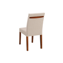 Ver imagem 3 de Cadeira Delta Madeira Maciça Cores Com Pegador e Cores Neutras Revestida Com Tecido Linho Para Sala