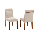 Ver imagem 5 de Cadeira Delta Madeira Maciça Cores Com Pegador e Cores Neutras Revestida Com Tecido Linho Para Sala