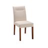 Cadeira Delta Madeira Maciça Cores Com Pegador e Cores Neutras Revestida Com Tecido Linho Para Sala  - 1