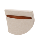 Ver imagem 7 de Cadeira Delta Madeira Maciça Cores Com Pegador e Cores Neutras Revestida Com Tecido Linho Para Sala