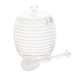Meleira de Cristal Colmeia com Colher 210 Ml - Lyor