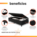 Ver imagem 4 de Cama Box com Baú Solteiro Prince Preto