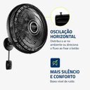 Ver imagem 4 de Ventilador de Parede Mondial Super Turbo 40cm 8 Pás 140w 127v Preto/prata - Vtx-40p-8p