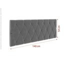 Ver imagem 2 de Cabeceira Leticia P/ Cama Box King 1,95:cinza