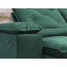 Sofá 4 e 5 Lugares 3,20m Retrátil e Reclinável Alpoim Estofados Athenas:verde - 3