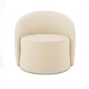 Ver imagem 4 de Poltrona Decorativa Orgânica Lua Sintético Bege D03 - D’Rossi