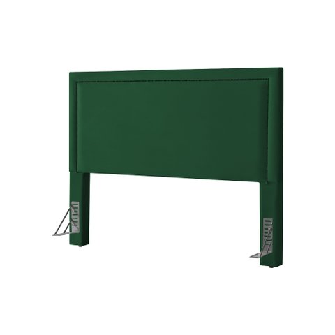 Cabeceira Cama Box Queen 1,60m Estofada Aruba Veludo Verde