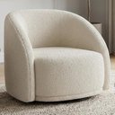 Ver imagem 2 de Poltrona Decorativa Organica Joy Base Giratoria Boucle Tce 1010 Moll