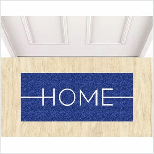 TAPETE CAPACHO HOME AZUL 70X30CM