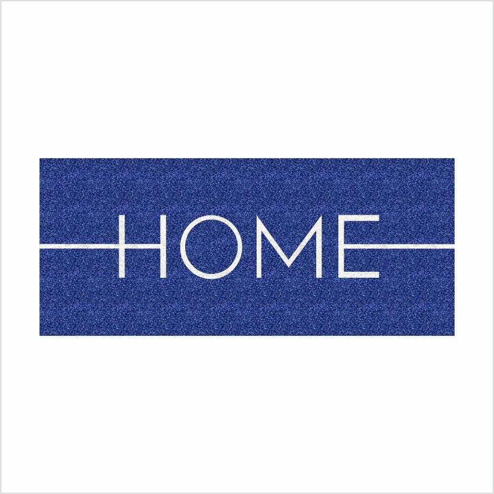 TAPETE CAPACHO HOME AZUL 70X30CM - 2