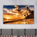 Ver imagem 1 de Quadro Decorativo Tela em Lona Paisagem Praia com Coqueiro 100x60cm Para Sala Quarto