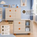 Ver imagem 3 de Quarto de Bebê Completo Apolo | Berço 2 em 1, Cômoda Sapateira 100% MDF