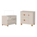 Ver imagem 2 de Quarto de Bebê Completo Apolo | Berço 2 em 1, Cômoda Sapateira 100% MDF