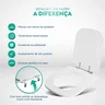 Assento Sanitário Acrílico Gap Branco para vaso Roca - 3