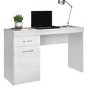 Ver imagem 2 de Escrivaninha Mesa Escritório Vitória 1 Gaveta 1 Porta 120cm Branco