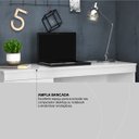 Ver imagem 7 de Escrivaninha Mesa Escritório Vitória 1 Gaveta 1 Porta 120cm Branco