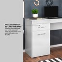 Ver imagem 6 de Escrivaninha Mesa Escritório 120cm 1 Porta 1 Gaveta Vitória